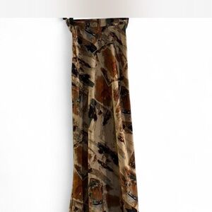 Abstract Print Maxi Skirt